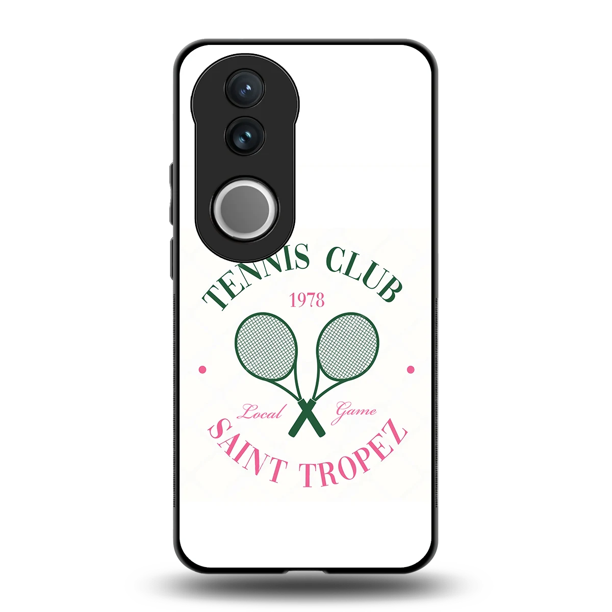 Tennis Club back phone cover | glass case for vivo v50