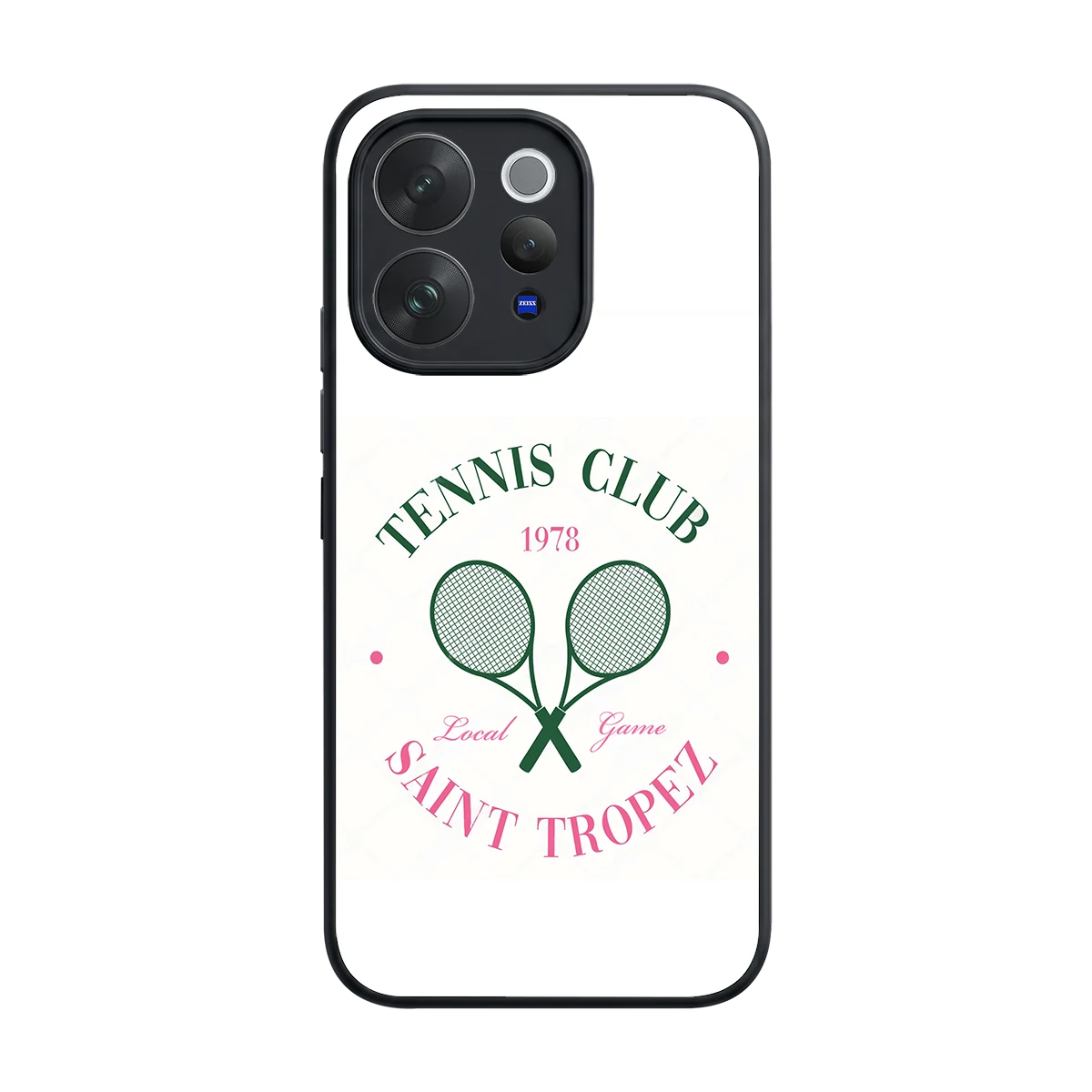 Tennis Club back phone cover | glass case for vivo v70