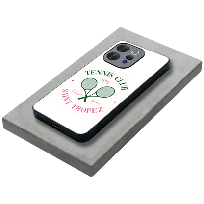 Tennis Club stylish phone case for vivo v70 | glossy glass and slim fit