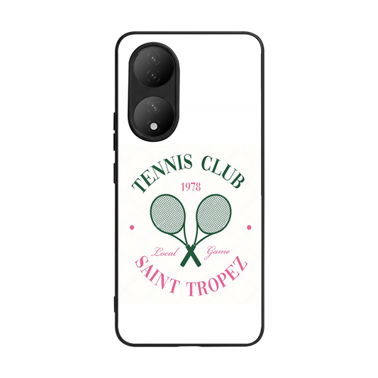 Tennis Club back phone cover | glass case for Vivo-y100