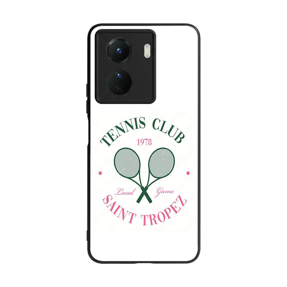 Tennis Club back phone cover | glass case for vivo y16
