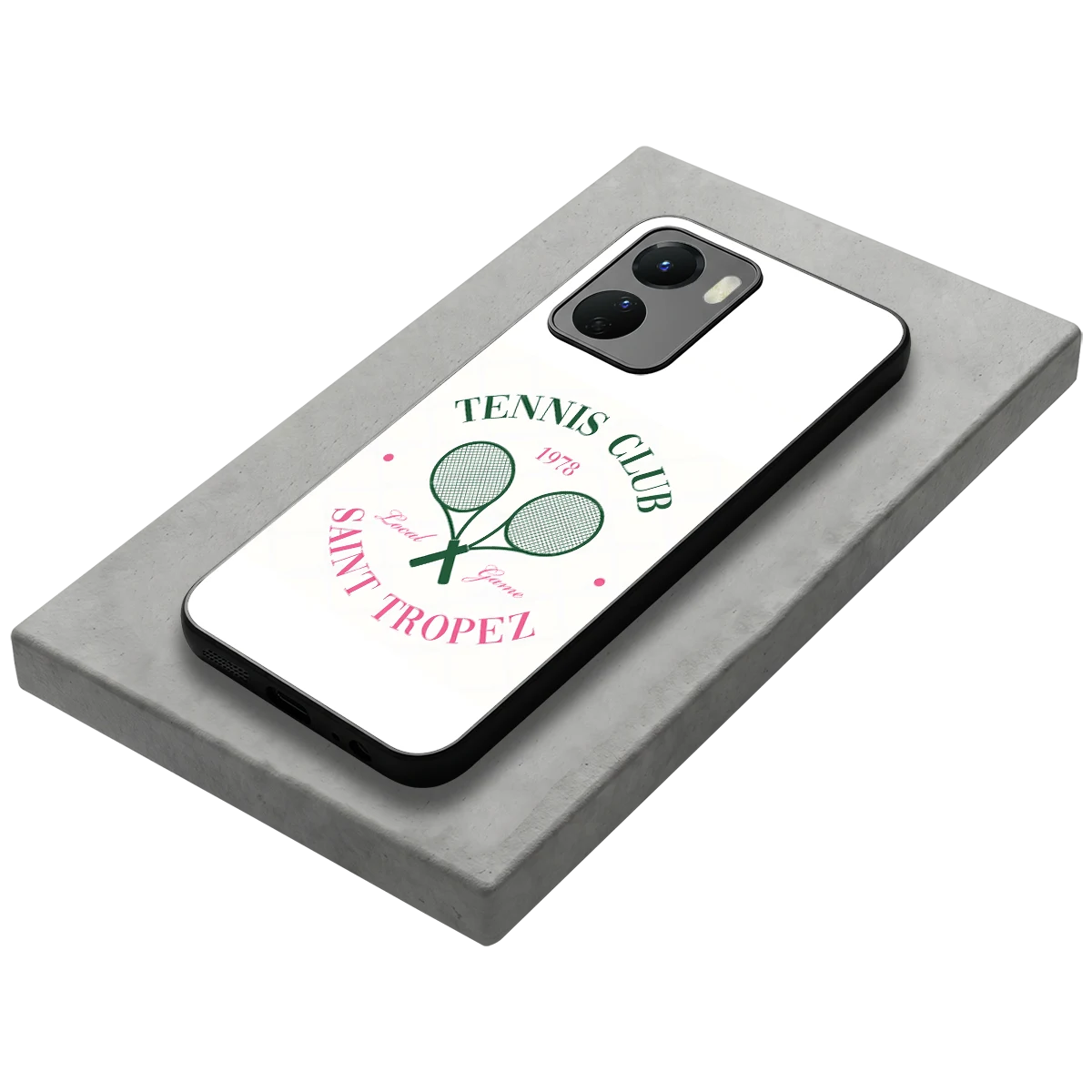 Tennis Club stylish phone case for vivo y16 | glossy glass and slim fit