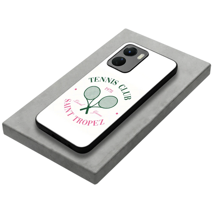 Tennis Club stylish phone case for vivo y16 | glossy glass and slim fit