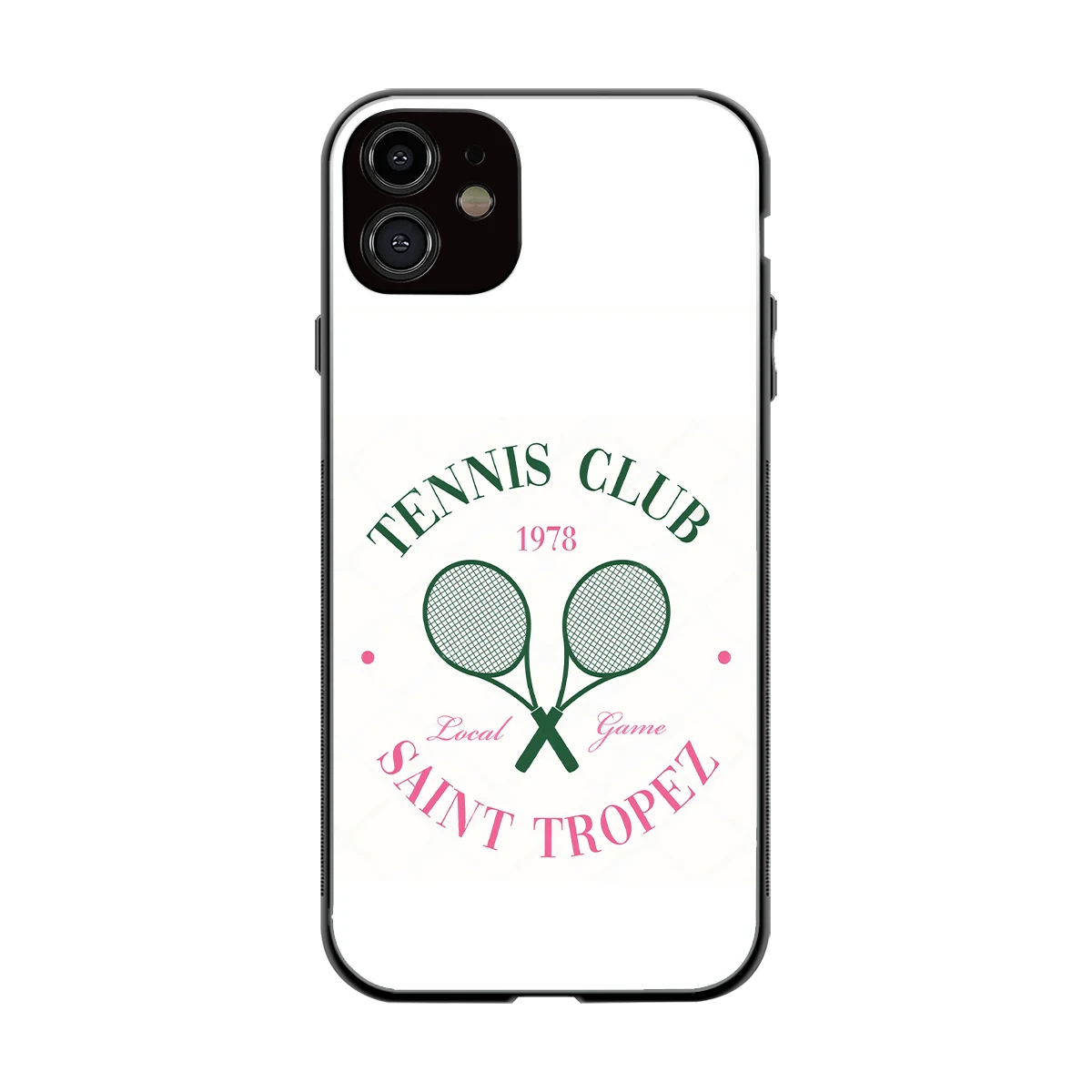Tennis Club back phone cover | glass case for iphone 12
