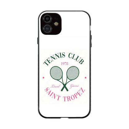 Tennis Club back phone cover | glass case for iphone 12