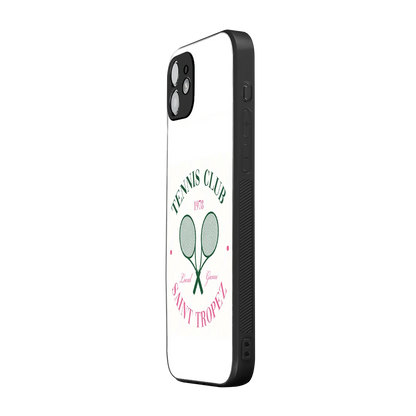 Tennis Club iphone 12 mobile cover | shockproof glass phone case