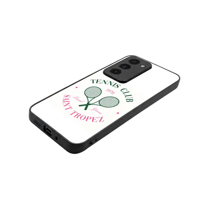 Tennis Club stylish phone case for redmi 15 5g | glossy glass and slim fit