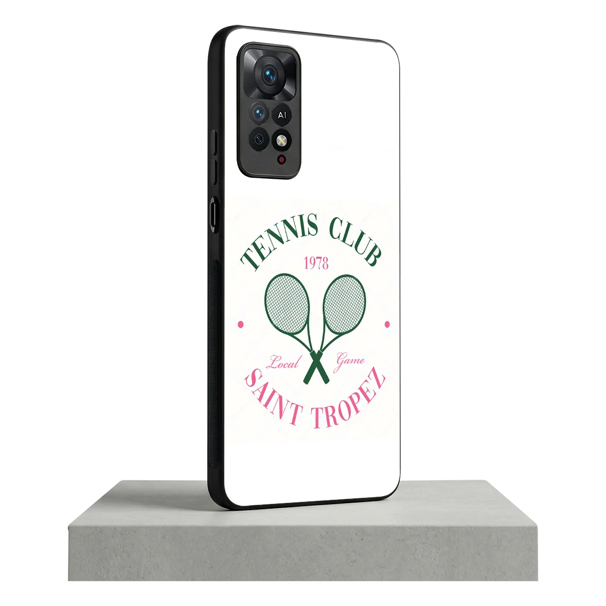 Tennis Club redmi note 11 pro mobile cover | shockproof glass phone case