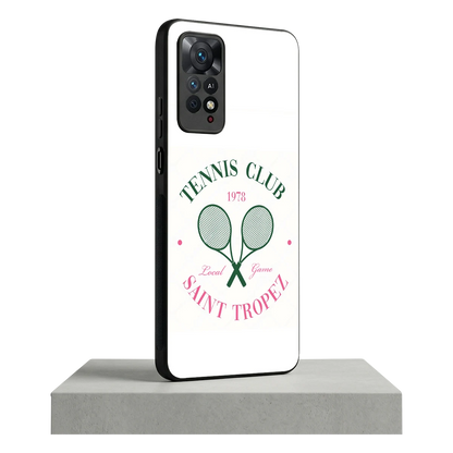 Tennis Club redmi note 11 pro mobile cover | shockproof glass phone case
