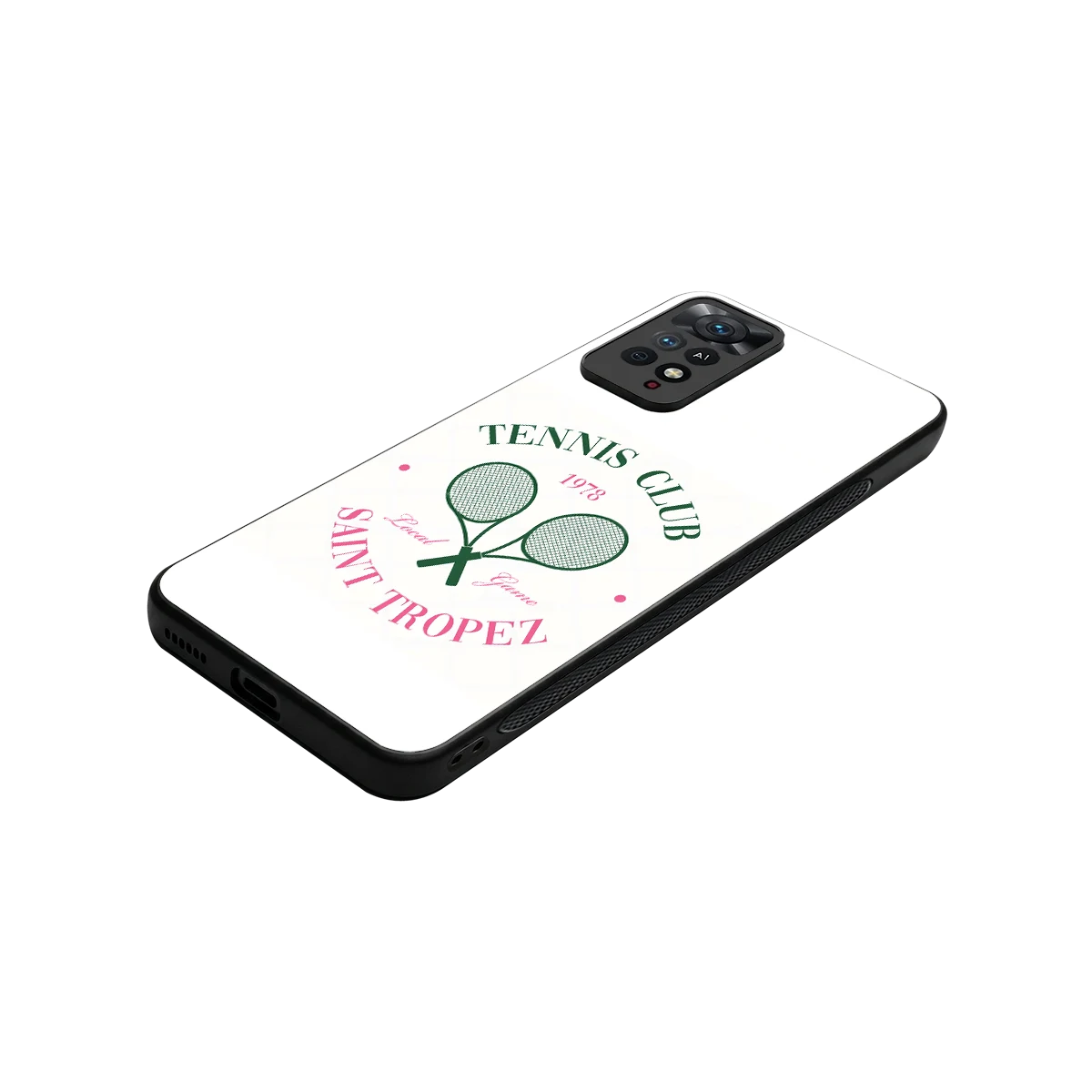 Tennis Club stylish phone case for redmi note 11 pro | glossy glass and slim fit
