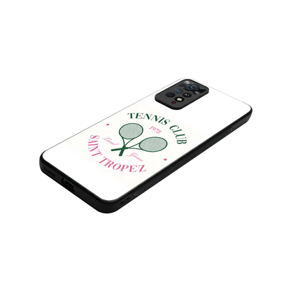 Tennis Club stylish phone case for redmi note 11 pro | glossy glass and slim fit
