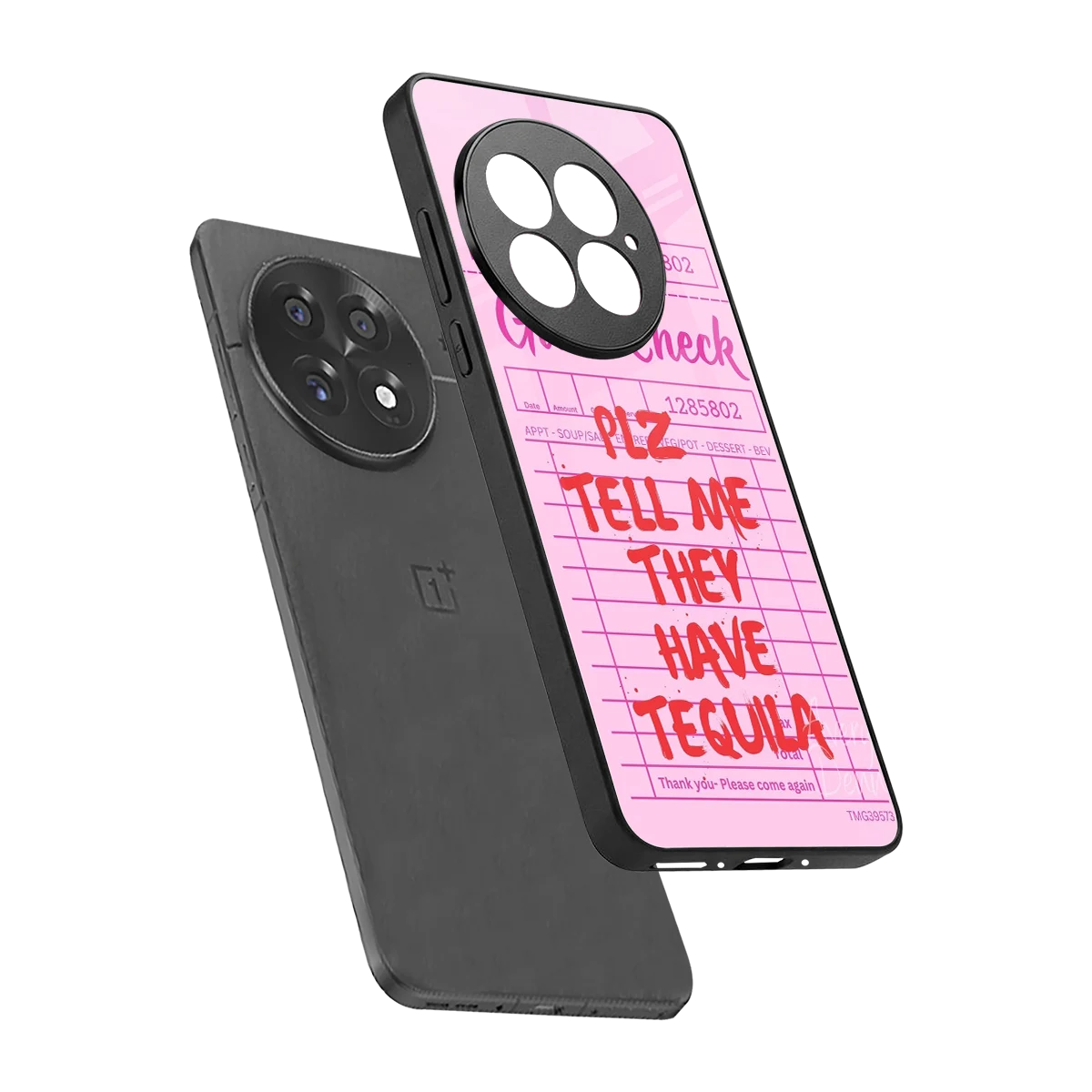 Tequila Hunt sleek oneplus 13 cover with tempered glass back and TPU edges