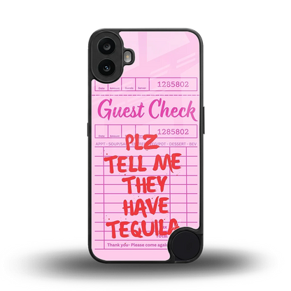 Tequila Hunt back phone cover | glass case for cmf nothing phone 1