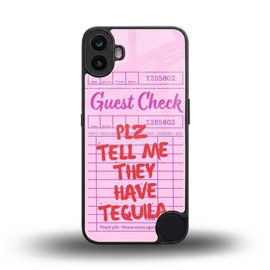Tequila Hunt back phone cover | glass case for cmf nothing phone 1