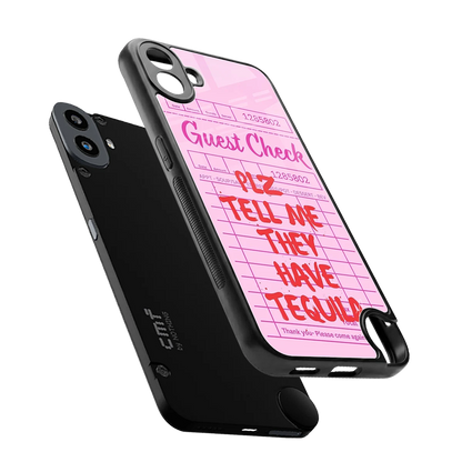 Tequila Hunt sleek cmf nothing phone 1 cover with tempered glass back and TPU edges