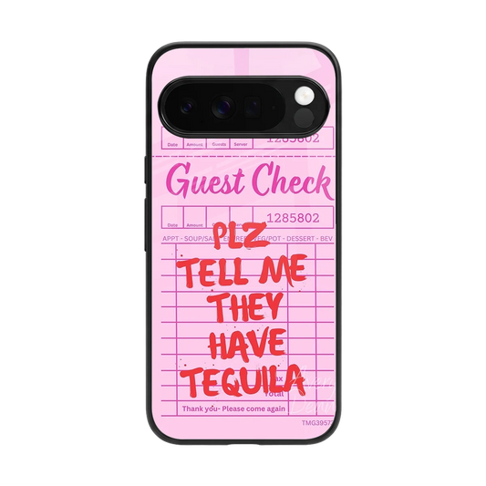 Tequila Hunt back phone cover | glass case for google pixel 10 pro xl
