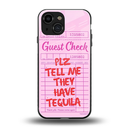 Tequila Hunt back phone cover | glass case for iphone 13 mini