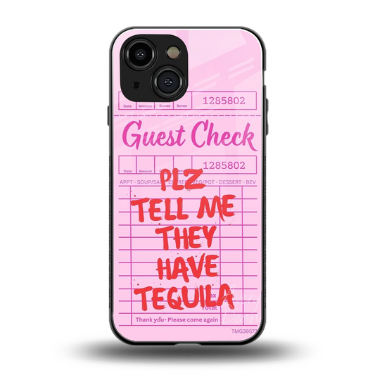 Tequila Hunt back phone cover | glass case for iphone 13 mini