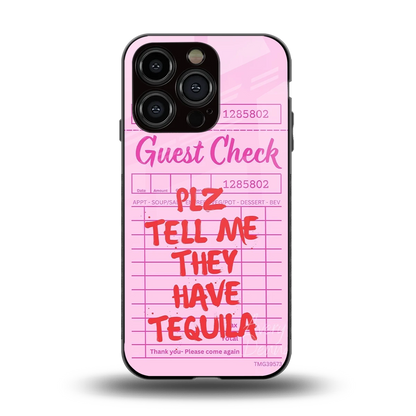 Tequila Hunt back phone cover | glass case for iphone 12 pro