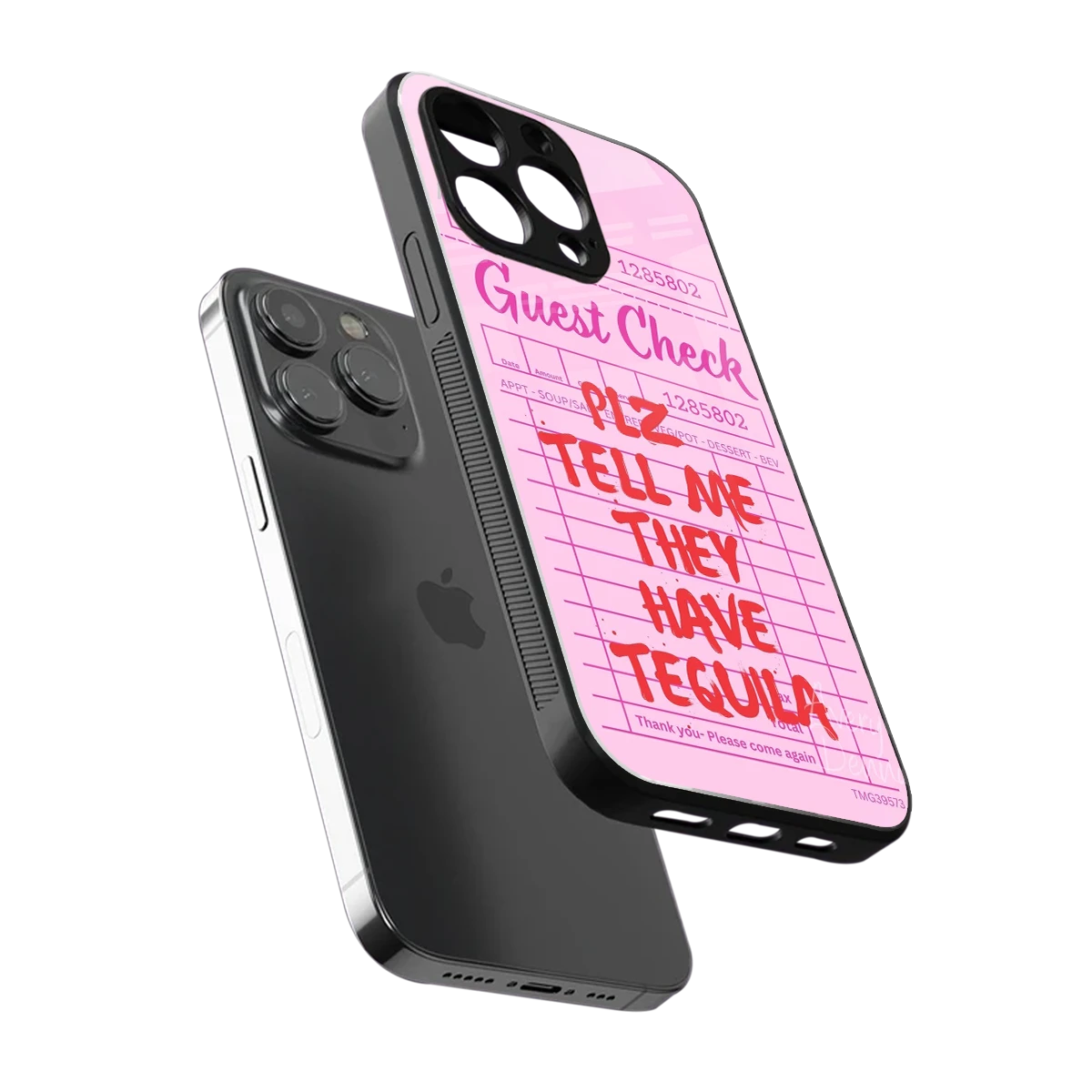 Tequila Hunt sleek iphone 13 pro cover with tempered glass back and TPU edges