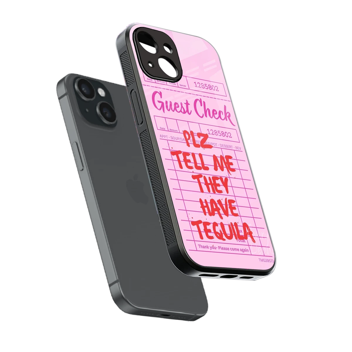 Tequila Hunt sleek iphone 13 cover with tempered glass back and TPU edges