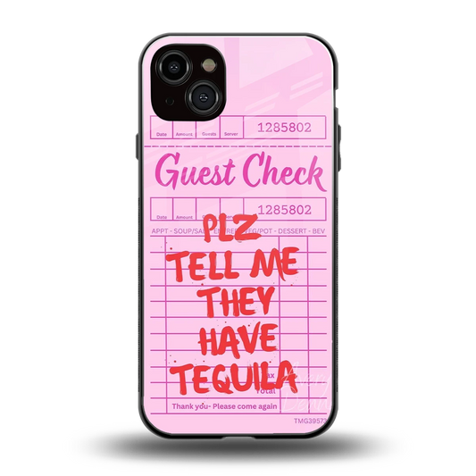 Tequila Hunt back phone cover | glass case for iphone 14 plus