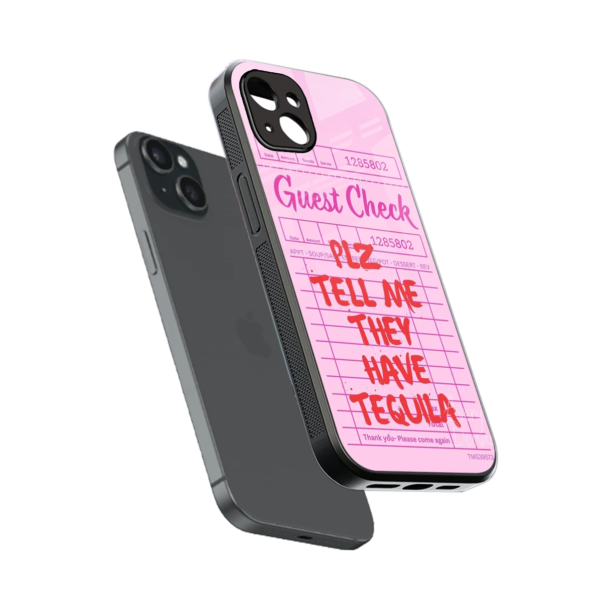 Tequila Hunt sleek iphone 15 plus cover with tempered glass back and TPU edges