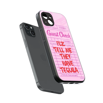 Tequila Hunt sleek iphone 14 plus cover with tempered glass back and TPU edges
