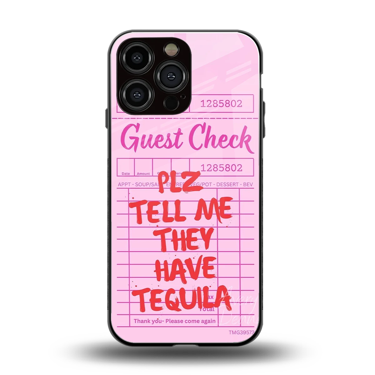 Tequila Hunt back phone cover | glass case for iphone 15 pro max