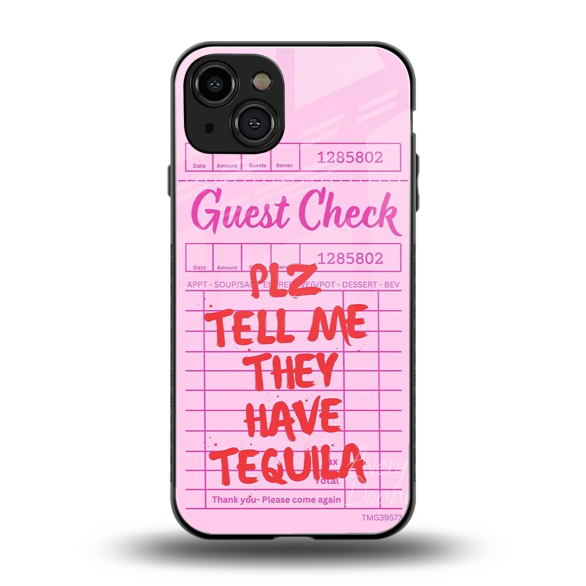 Tequila Hunt back phone cover | glass case for iphone 15