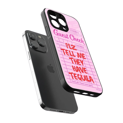 Tequila Hunt iphone x mobile cover | shockproof glass phone case