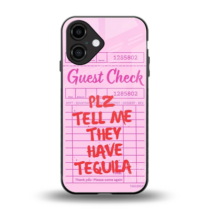 Tequila Hunt back phone cover | glass case for iphone 16