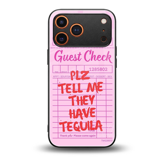 Tequila Hunt back phone cover | glass case for iphone 17 pro max
