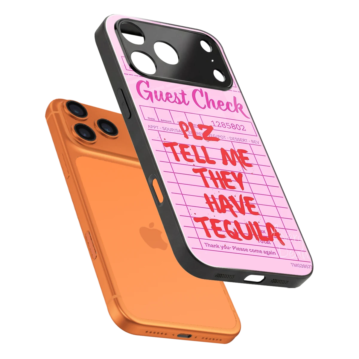 Tequila Hunt sleek iphone 17 pro cover with tempered glass back and TPU edges