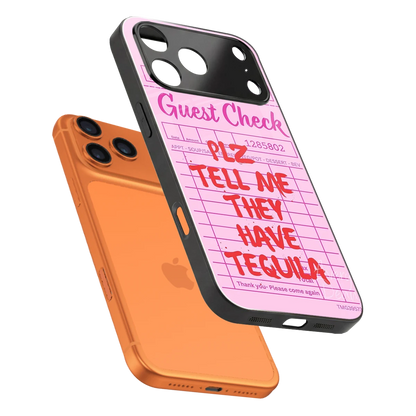Tequila Hunt sleek iphone 17 pro cover with tempered glass back and TPU edges