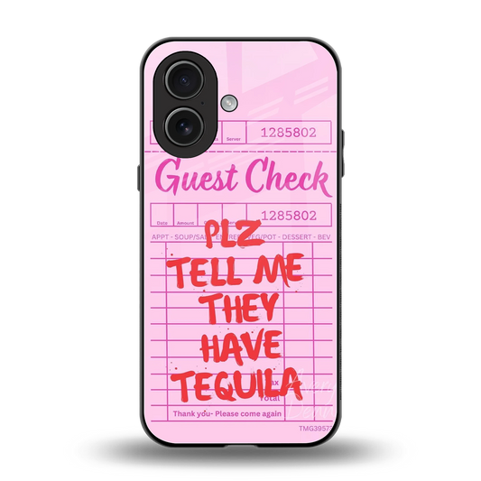 Tequila Hunt back phone cover | glass case for iphone 17