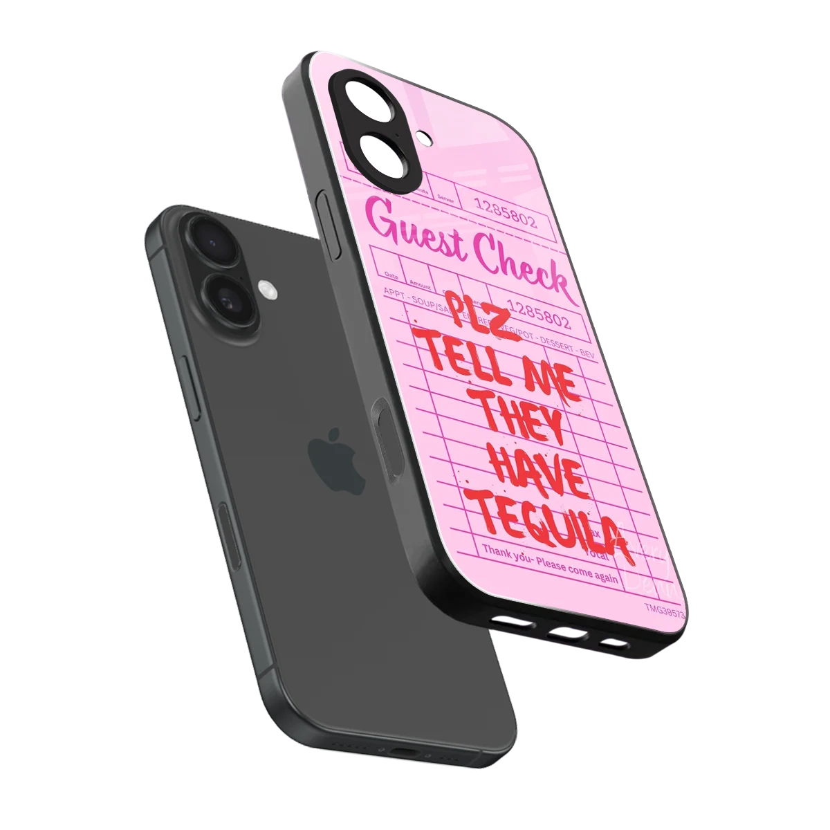 Tequila Hunt sleek iphone 17 cover with tempered glass back and TPU edges