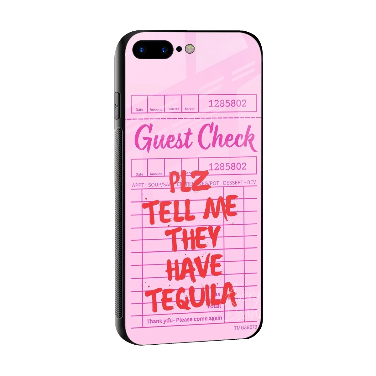Tequila Hunt sleek iphone 8 plus cover with tempered glass back and TPU edges