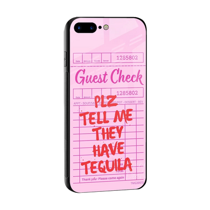Tequila Hunt sleek iphone 8 plus cover with tempered glass back and TPU edges