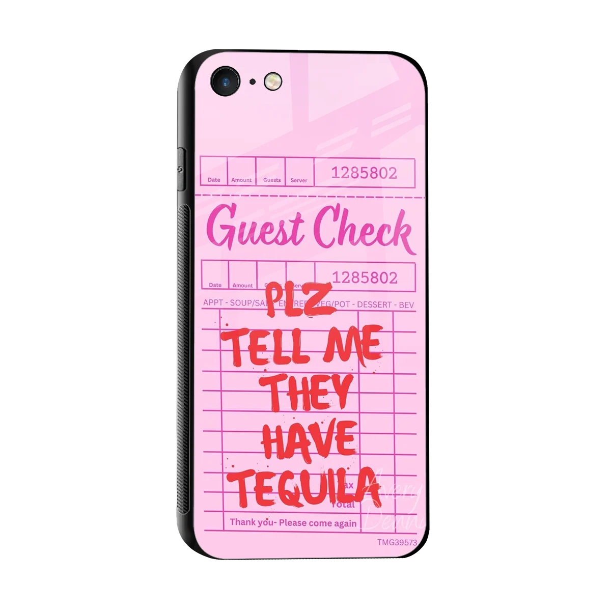 Tequila Hunt sleek iphone 7 cover with tempered glass back and TPU edges