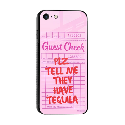 Tequila Hunt sleek iphone 7 cover with tempered glass back and TPU edges