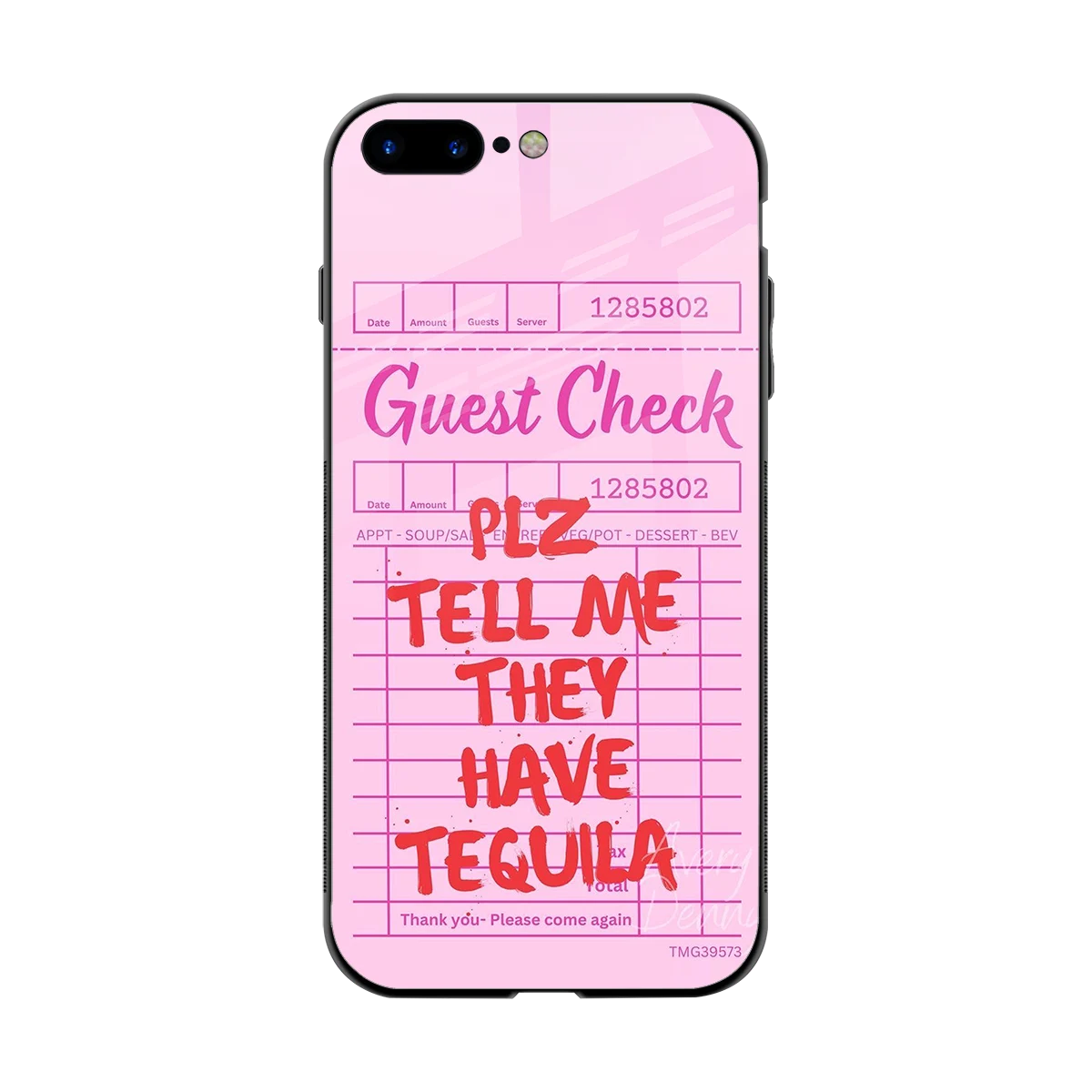Tequila Hunt back phone cover | glass case for iphone 8 plus