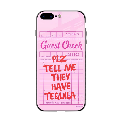 Tequila Hunt back phone cover | glass case for iphone 8 plus