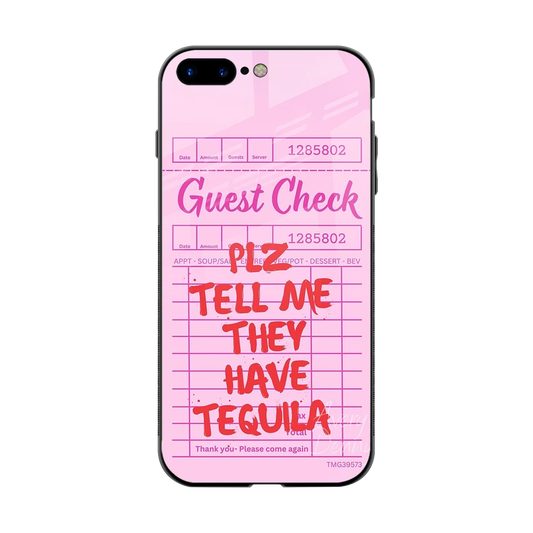 Tequila Hunt back phone cover | glass case for iphone 8 plus