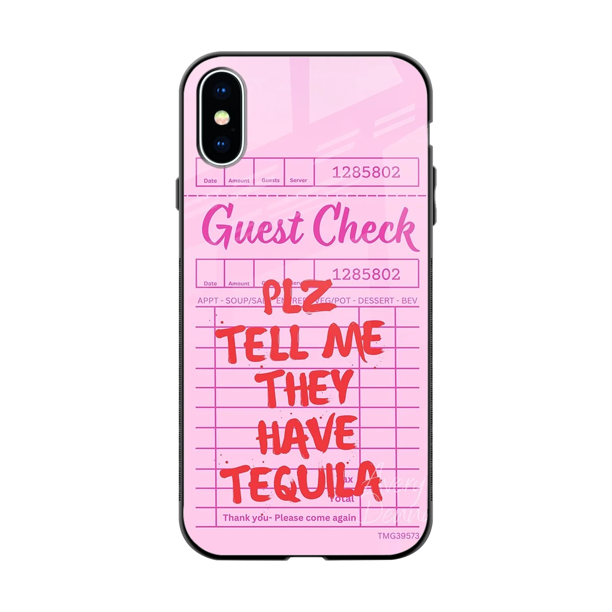 Tequila Hunt back phone cover | glass case for iphone x