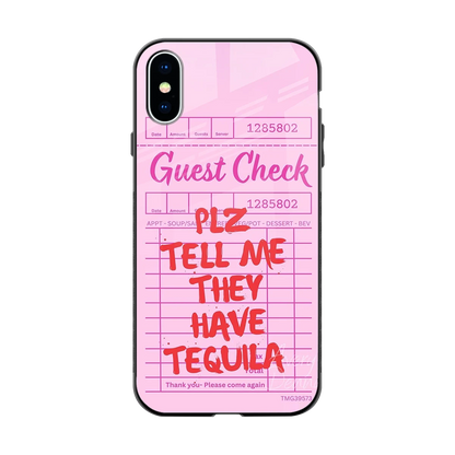 Tequila Hunt back phone cover | glass case for iphone x