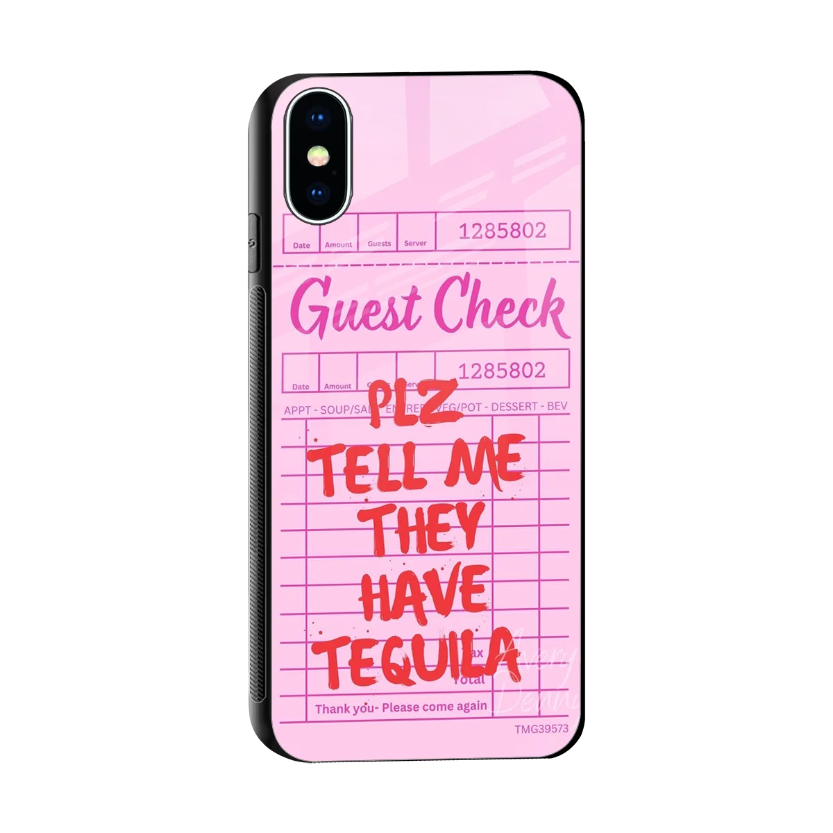 Tequila Hunt sleek iphone x cover with tempered glass back and TPU edges