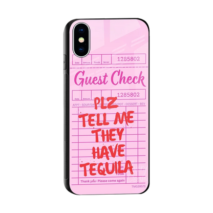Tequila Hunt sleek iphone x cover with tempered glass back and TPU edges