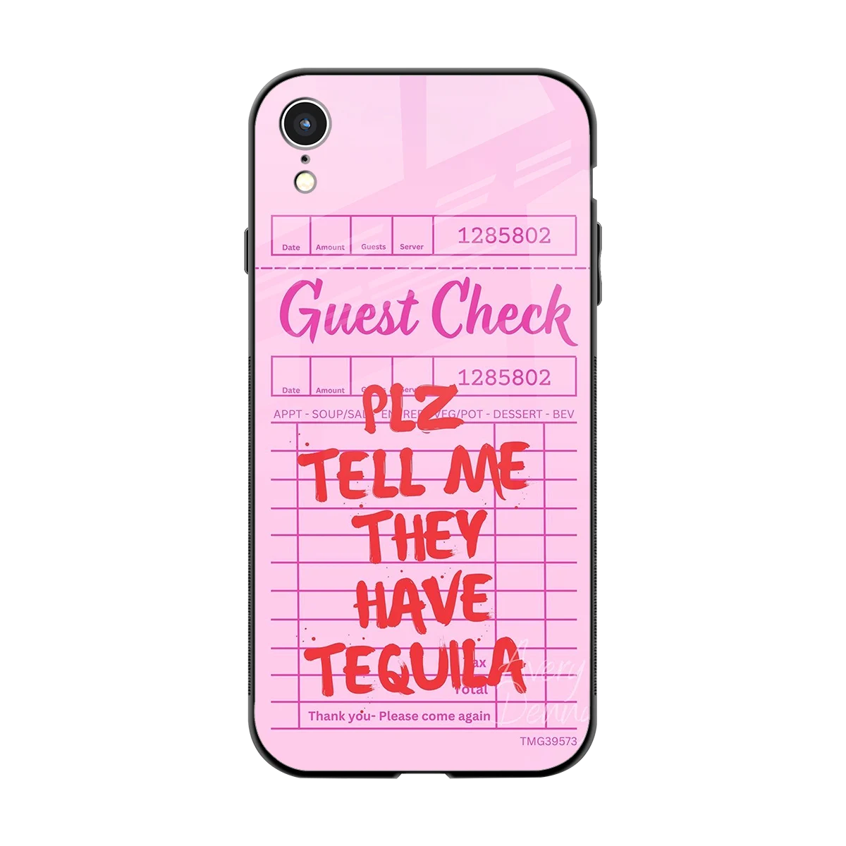 Tequila Hunt back phone cover | glass case for iphone xr