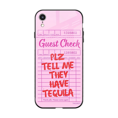 Tequila Hunt back phone cover | glass case for iphone xr